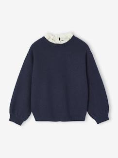 Pull Fille 12-13 Ans Primark Col Rond Motif Géométrique Violet Tout Doux