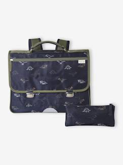Jongens-Personaliseerbare schooltas + etui dinosaurussen jongen