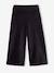 Wijde, fluwelen broek voor meisjes antraciet+bruin+chocoladebruin+grijsblauw+kaki+pruim+rozen+zachtpaars - vertbaudet enfant 