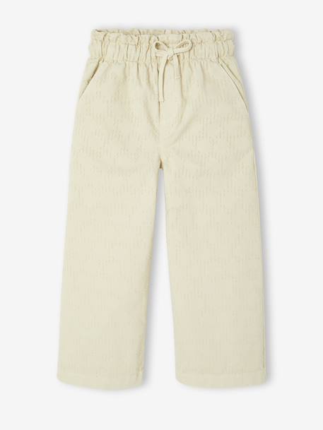 Fille-Pantalon-Pantalon fille large plumetis