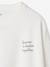 Tee-shirt crop top fille manches longues anthracite+écru - vertbaudet enfant 