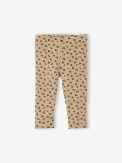 Bébé-Pantalon, jean-Legging bébé léopard en maille côtelée