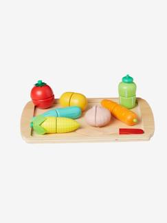Speelgoed-Imitatiespelletjes-Set groenten om te snijden van hout