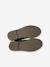 Boots enfant fille cuir zippées camel+marine+noir imprimé - vertbaudet enfant 