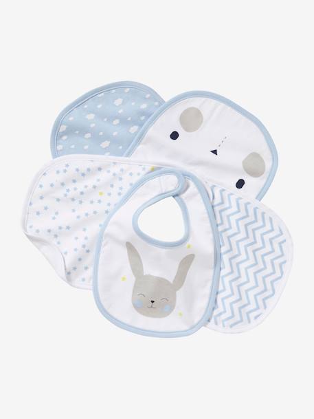 Lot De 5 Bavoirs Naissance Oeko Tex Lot Lapin Bleu Puericulture Lot De 5 Bavoirs Naissance Oeko Tex Lot Lapin Bleu Puericulture