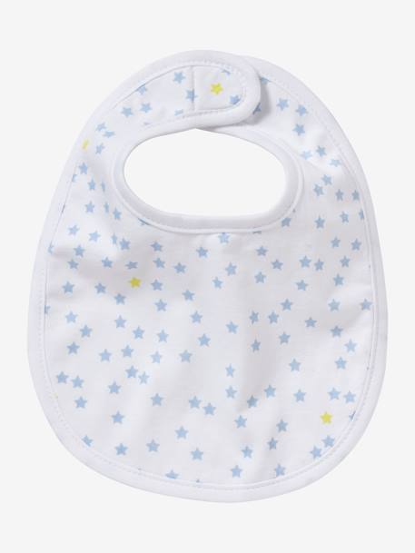 Lot de 5 bavoirs naissance LOT CHAT ROSE+LOT LAPIN BLEU+LOT MARIN TURQUOISE - vertbaudet enfant 