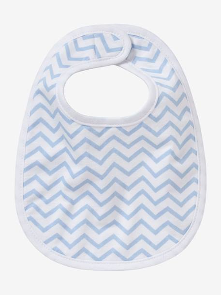 Set met 5 slabbetjes SET DONKERBLAUW TURQUOISE+SET KAT ROZE+SET KONIJN BLAUW - vertbaudet enfant 