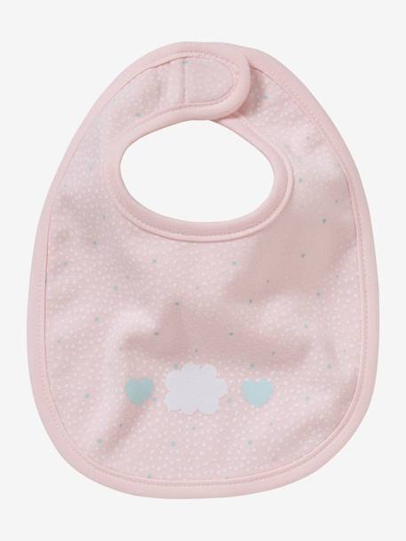 Lot de 5 bavoirs naissance LOT CHAT ROSE+LOT LAPIN BLEU+LOT MARIN TURQUOISE - vertbaudet enfant 