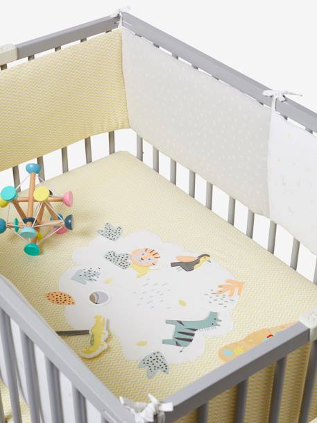 Set van 2 hoezen voor boxkleden Color jungle JUNGLE EN STERREN - vertbaudet enfant 