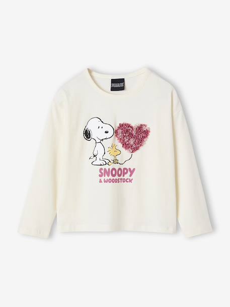 Fille-T-shirt, sous-pull-Tee-shirt manches longues Peanuts Snoopy fille
