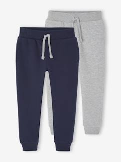 Jogging Garçon Vertbaudet – Coupe Ajustée, Bande Contrastée Sur Le Côté, 80% Coton