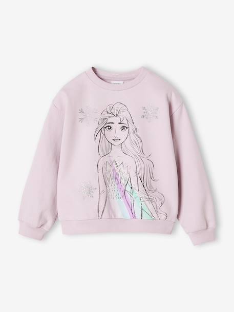 Fille-Pull, gilet, sweat-Sweat Reine des neiges Elsa glitter