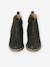 Boots enfant fille cuir zippées camel+marine+noir imprimé - vertbaudet enfant 