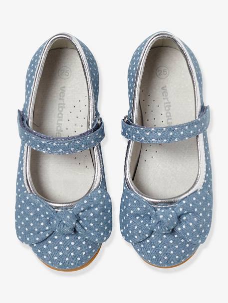 Ballerines scratchées fille collection maternelle BLUE DENIM - vertbaudet enfant 