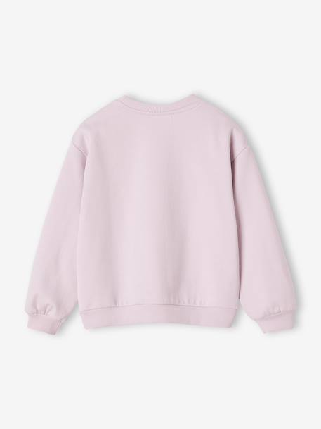 Sweat Reine des neiges Elsa glitter lilas poudré - vertbaudet enfant 