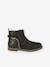 Boots enfant fille cuir zippées camel+marine+noir imprimé - vertbaudet enfant 