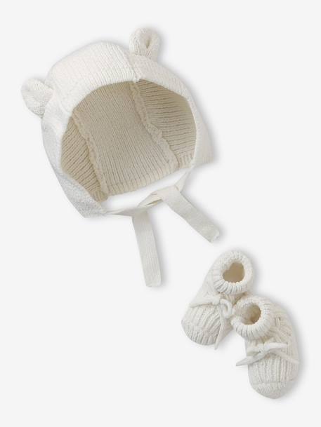 Bébé-Ensemble bonnet et chaussons bébé naissance