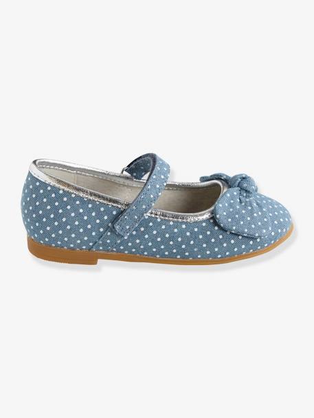 Ballerines scratchées fille collection maternelle BLUE DENIM - vertbaudet enfant 