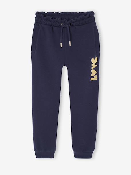 Fille-Collection sport-Jogging fille molleton motif love irisé
