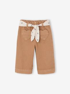 Pantalon bébé fille large ceinture à nouer  - vertbaudet enfant