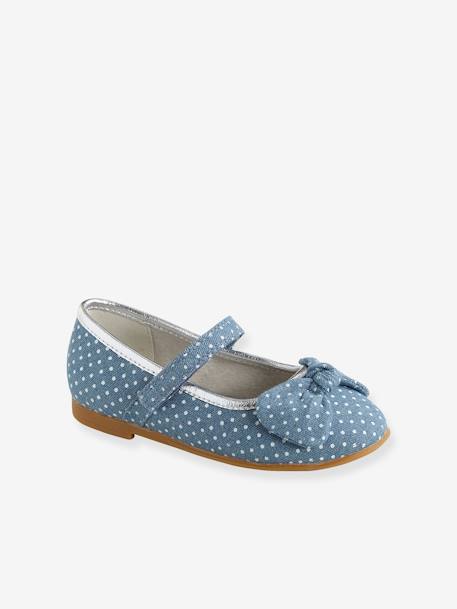 Ballerines scratchées fille collection maternelle BLUE DENIM - vertbaudet enfant 