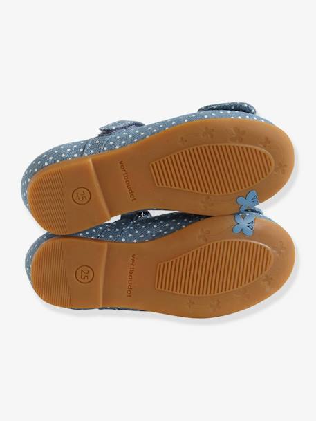 Ballerines scratchées fille collection maternelle BLUE DENIM - vertbaudet enfant 