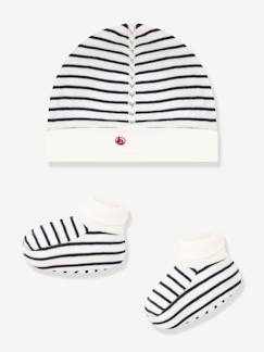 Baby-Set muts en sloffen baby gemengd PETIT BATEAU