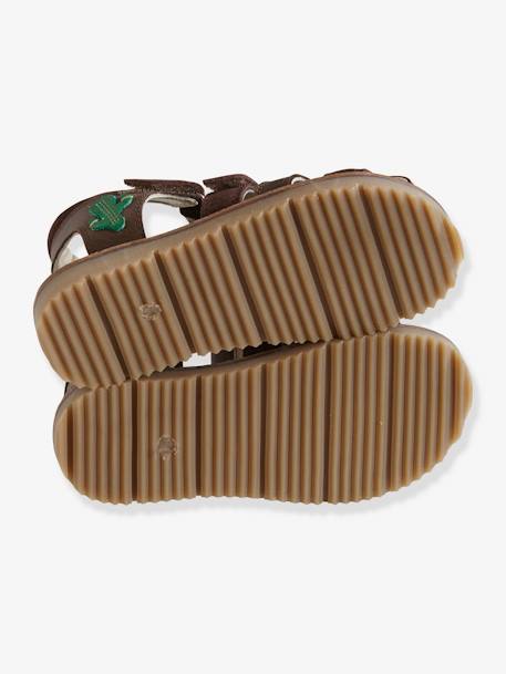 Sandales scratchées garçon en cuir marron+SABLE - vertbaudet enfant 