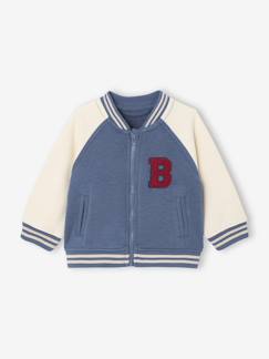 Baby-Teddy-stijl vestje voor baby's van fleece met lusjesbadge