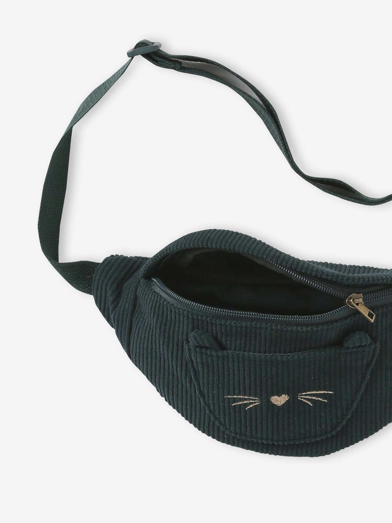 Sac Banane Enfant Chat Pailleté – Petit Sac Léger Bandoulière – Pour Jouets Et Affaires – Cadeau Mignon Fille Garçon