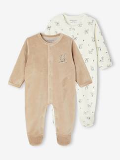 -2-delige babyset in fluweel/velours