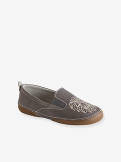 Chaussures-Chaussures garçon 23-38-Chaussons-Chaussons élastiqués en cuir garçon