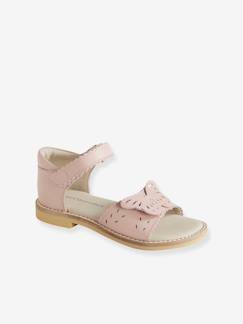 Schoenen-Meisje shoenen 23-38-Sandalen-Leren meisjessandalen kleutercollectie