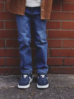 Jongens-Broek-Rechte jeans voor jongens MorphologiK "waterless" met heupomtrek Medium