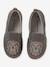 Chaussons élastiqués en cuir garçon GRIS FONCE - vertbaudet enfant 