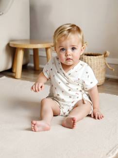 -Pyjashort voor baby's personaliseerbaar van katoengaas