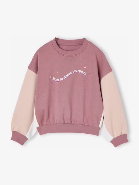 Fille-Pull, gilet, sweat-Sweat-Sweat colorblock sport fille