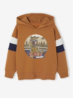 Jongens-Sweater met capuchon met geplaatste print