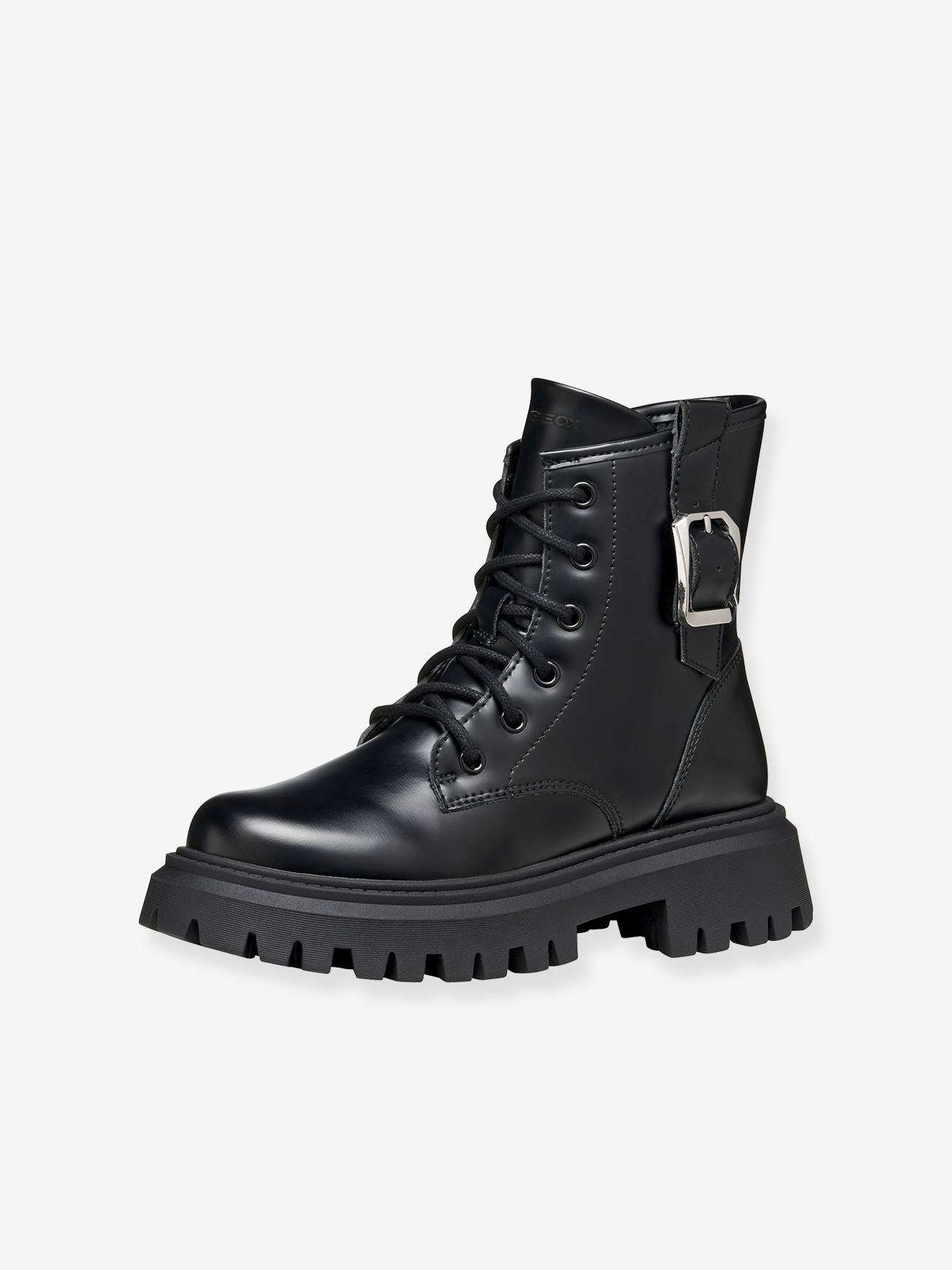 Hoge schonen J56M6C-J MAQUINNENS GIRL GEOX zwart