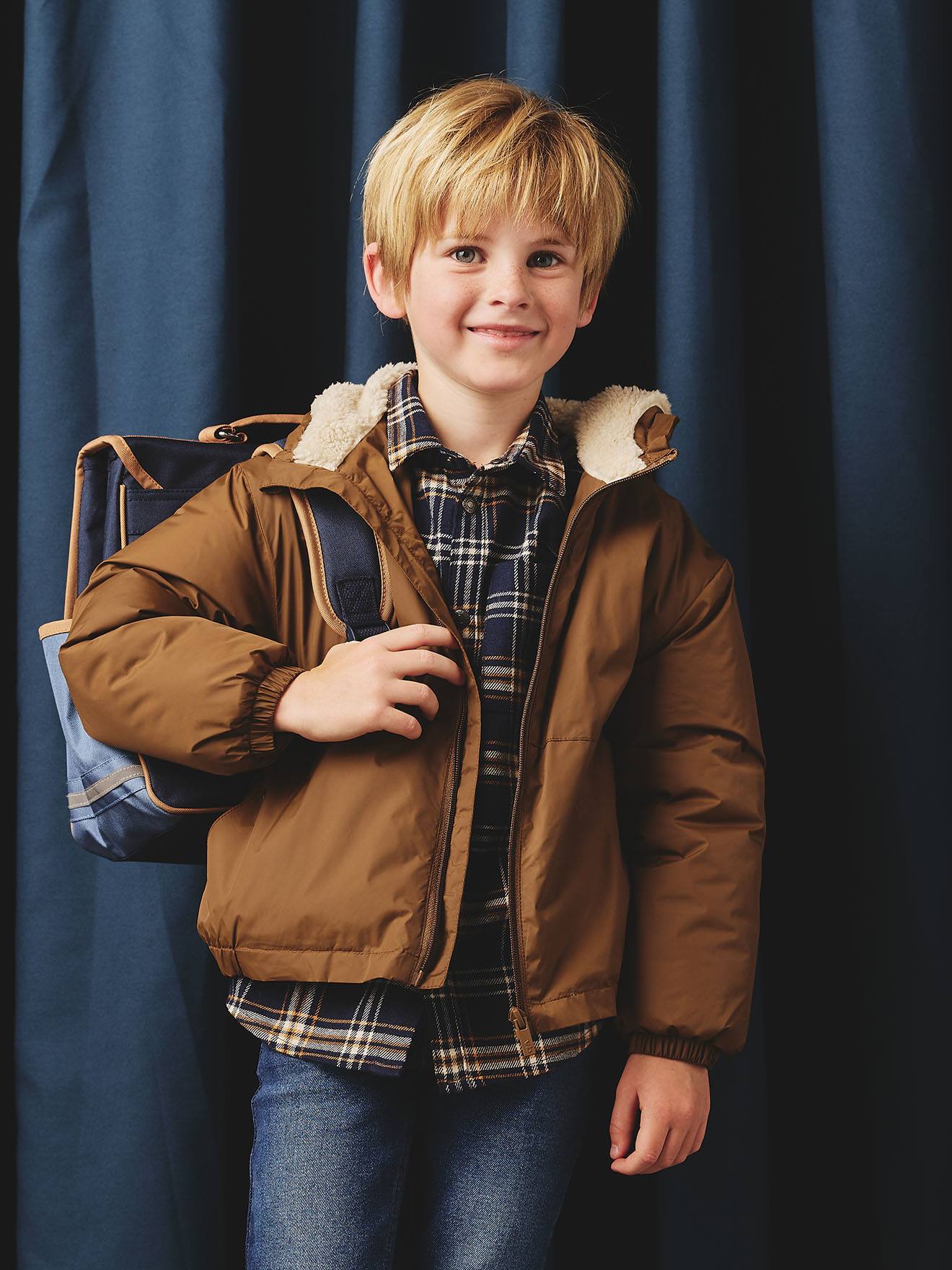 Boy Veste Portage Vertbaudet Coupe-vent à Capuche Doublé