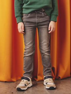Jongens-Broek-Rechte fleecebroek jongens denim look