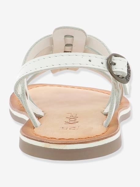 Sandales en cuir fille Dixon KICKERS® ARGENT+OR METAL - vertbaudet enfant 