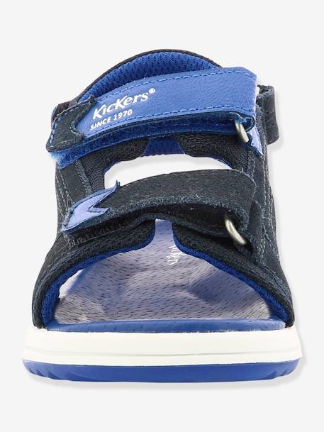 Sandales en cuir garçon Plane KICKERS® MARINE BLEU+ROUGE MARINE - vertbaudet enfant 