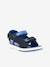 Leren jongenssandalen Plane KICKERS® DONKERBLAUW+ROOD MARINEBLAUW - vertbaudet enfant 