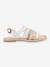 Sandales en cuir fille Dixon KICKERS® ARGENT+OR METAL - vertbaudet enfant 