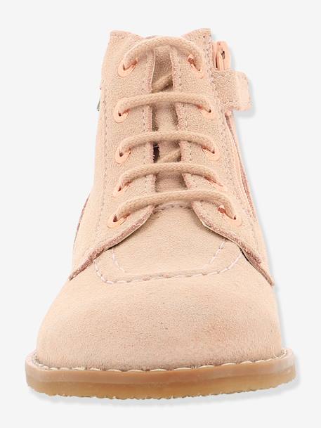 Bottines cuir fille Kouklegend KICKERS® ROSE CLAIR - vertbaudet enfant 