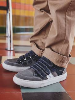 Baskets enfant garçon cuir à scratchs  - vertbaudet enfant