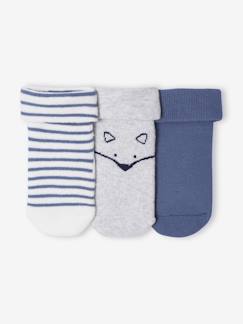 Baby-Set van 3 paar sokken « renard » baby jongen