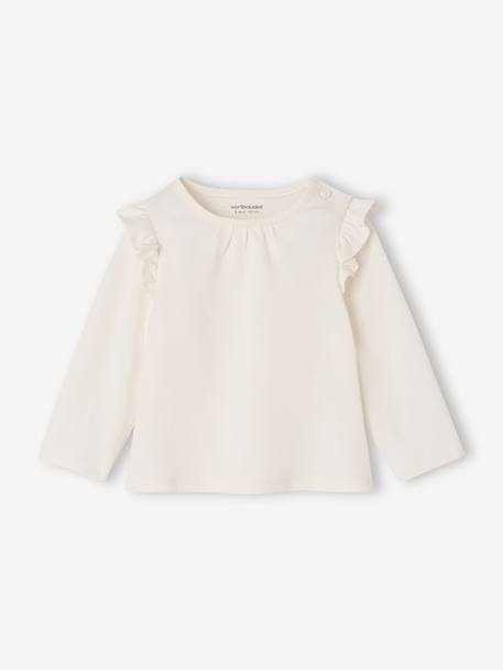 Lot de 2 T-shirts bébé Basics manches longues noisette+vert sauge - vertbaudet enfant 