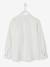 Chemise col Mao en coton/lin garçon manches retroussables BLANC+bleu ciel+Bleu moyen+vert - vertbaudet enfant 
